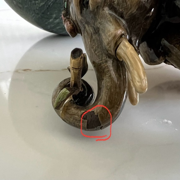 🐘 JAY STRONGWATER Elephant Footed Stone Bowl Enameled & Swarovski Crystals el - Picture 8 of 16